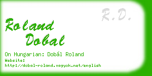 roland dobal business card