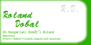 roland dobal business card